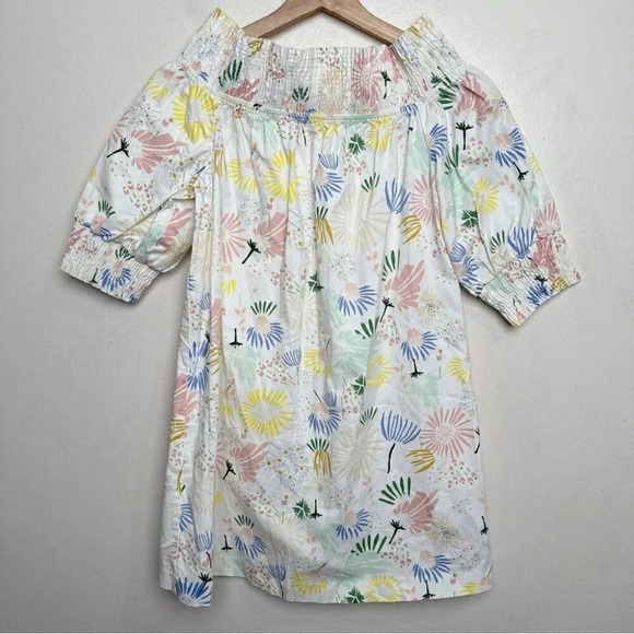 Zara Womens Size Small Off Shoulder Multicolor Print Over Mini Dress - Picture 4 of 14